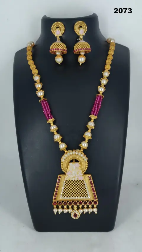 Kalamkari imitation jewellery — design 7