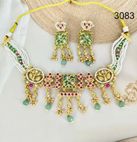 Kalamkari imitation jewellery — design 5
