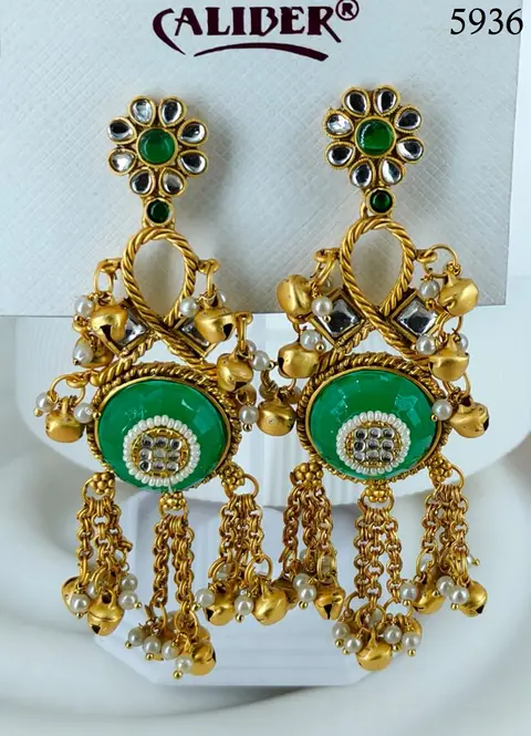 Heritage earrings imitation jewellery — design 5