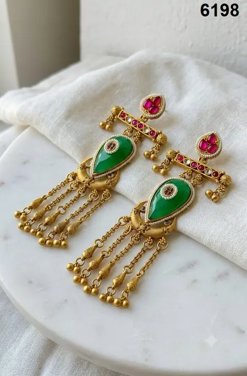 Heritage earrings imitation jewellery — design 2