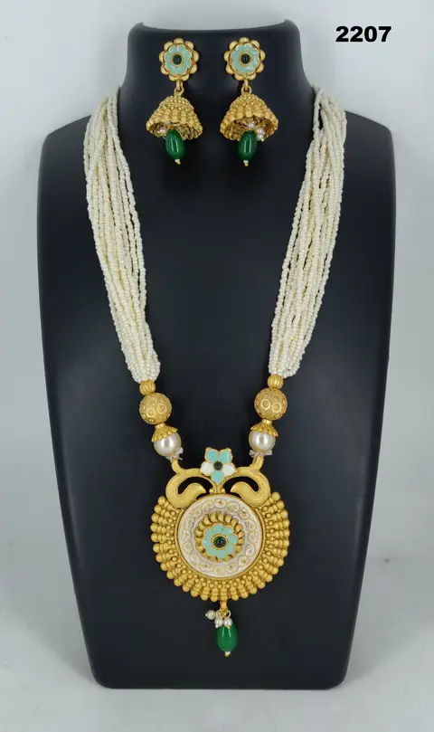 Kalamkari imitation jewellery — design 6