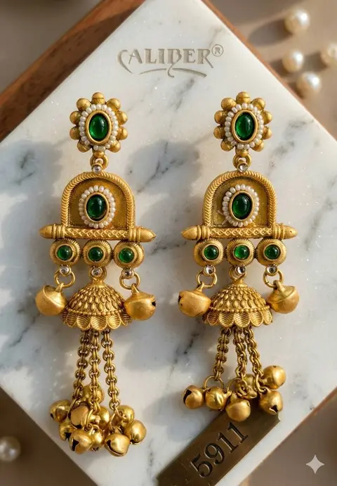 Heritage earrings imitation jewellery — design 11